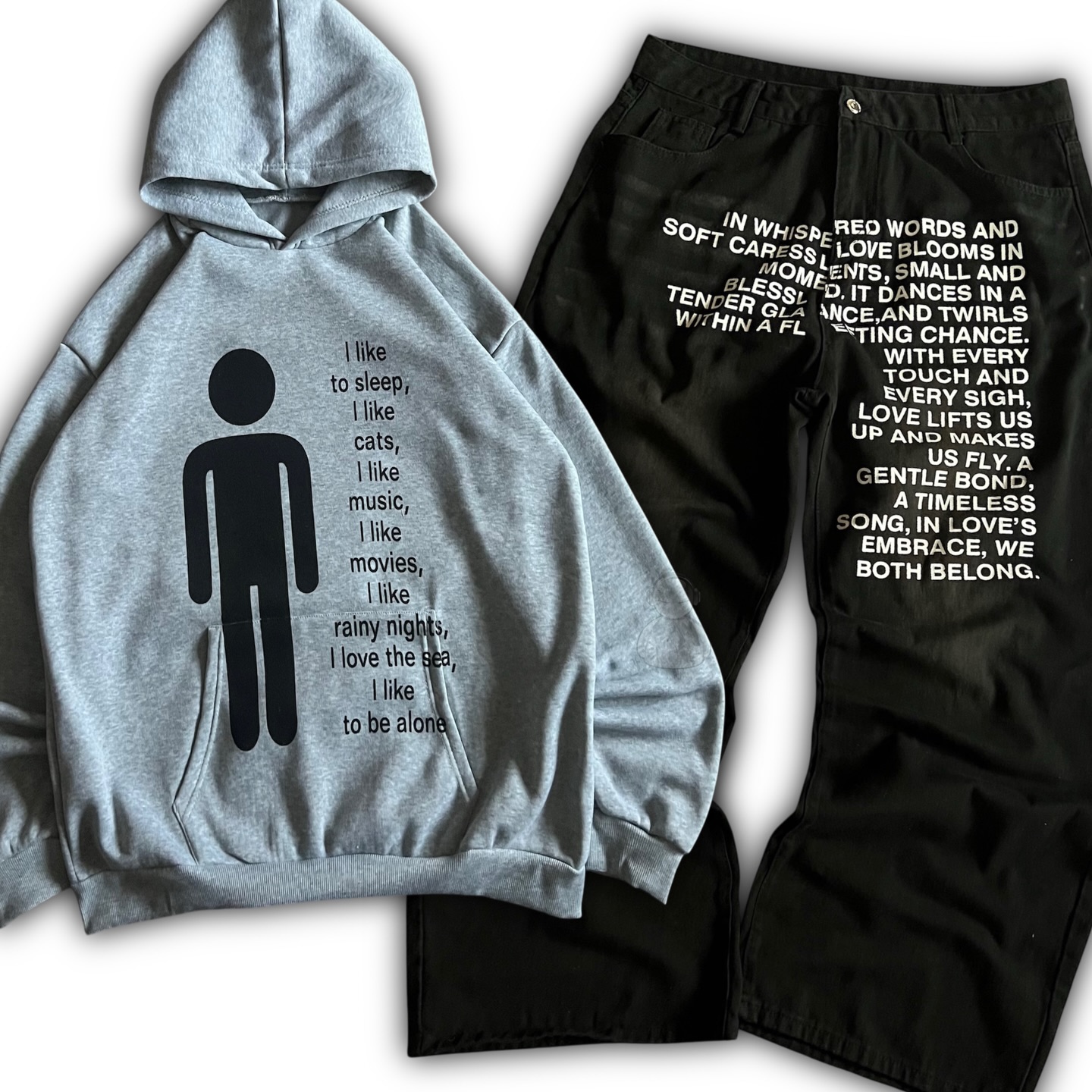 Embroidery Gothic - Conjuntos de Sudadera con Capucha y
