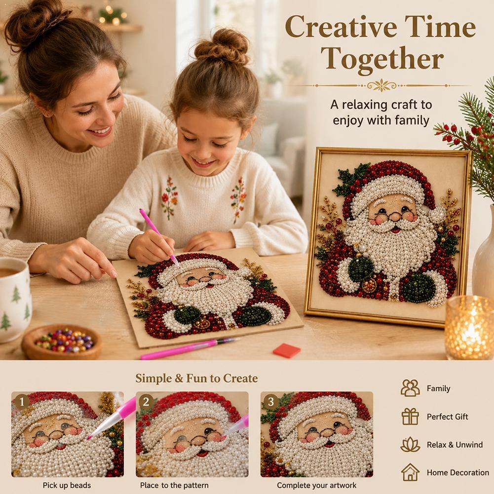 Embroidery Wall Art - Kit de Arte con Perlas de