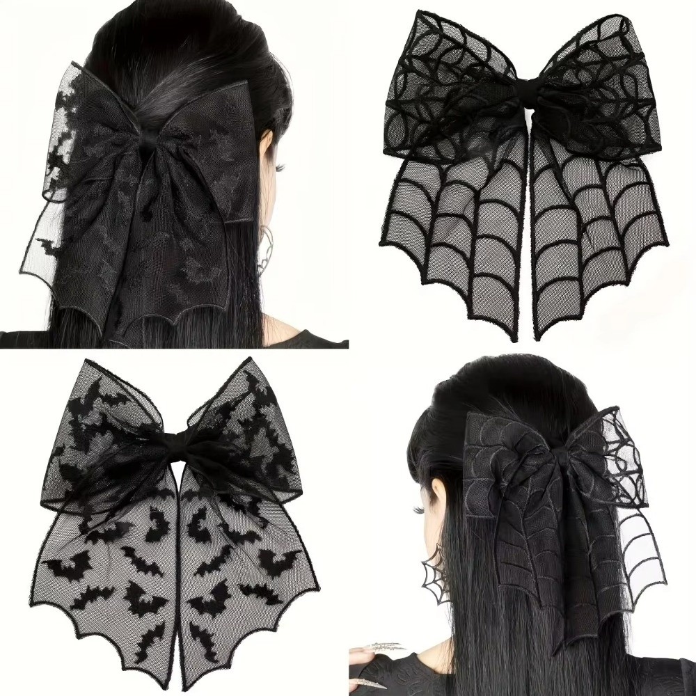 Embroidery Gothic - Pinzas para el pelo con velo