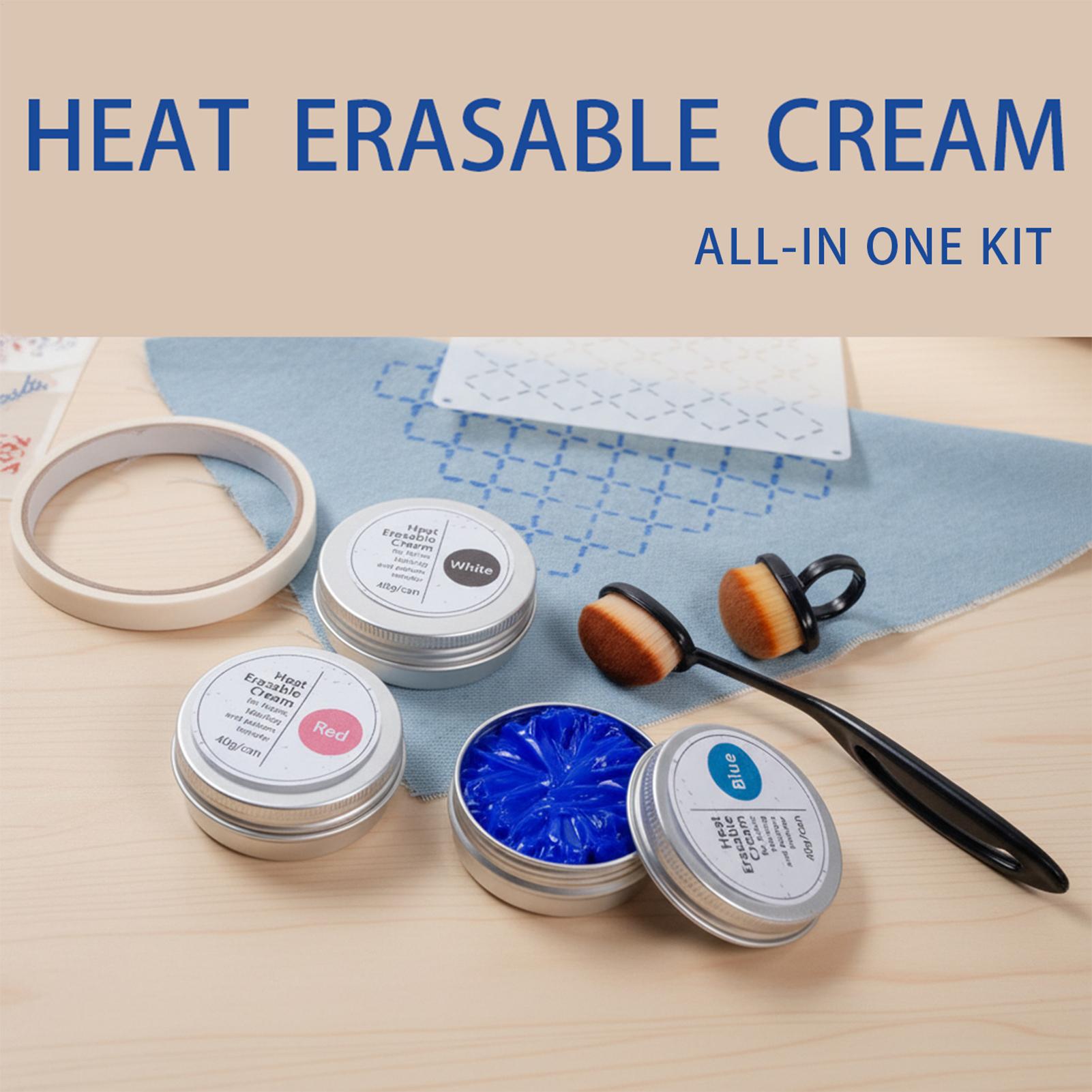 Embroidery Diy - Kit de crema termo-borrable para tela