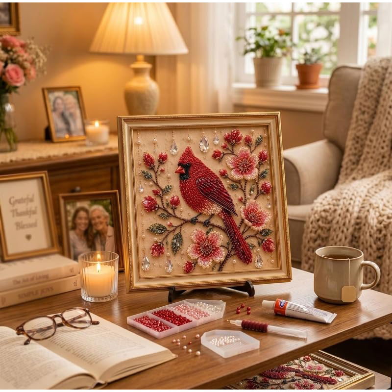 Embroidery Wall Art - Kit de Arte DIY con Perlas