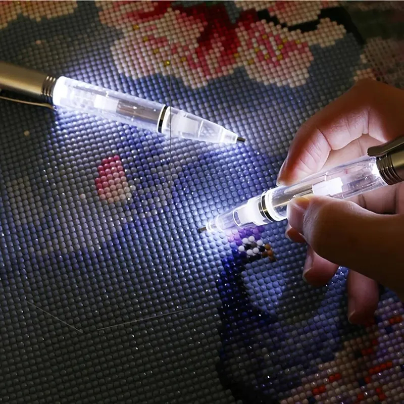 Embroidery Art - Lápiz de Diamantes con Luz LED,