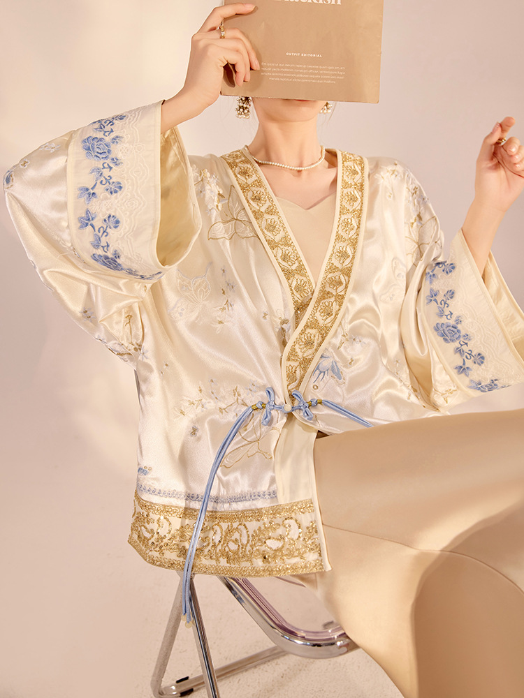 Embroidery Knit - Chaqueta de Lujo con Bordado de