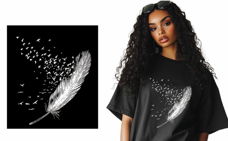 Embroidery Diy - Parches Termoadhesivos de Plumas Coloridas Estilo