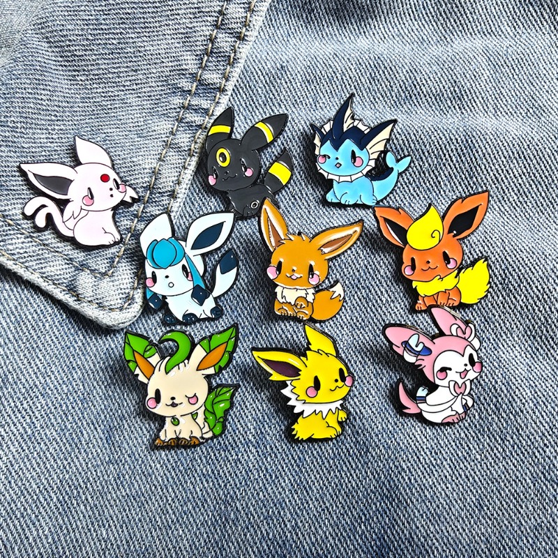 Embroidery Wallpaper - Juego de 9 broches de anime