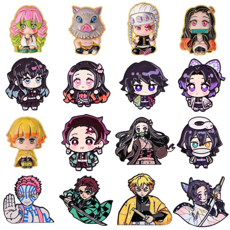 Embroidery Wallpaper - Pins de esmalte de personajes de