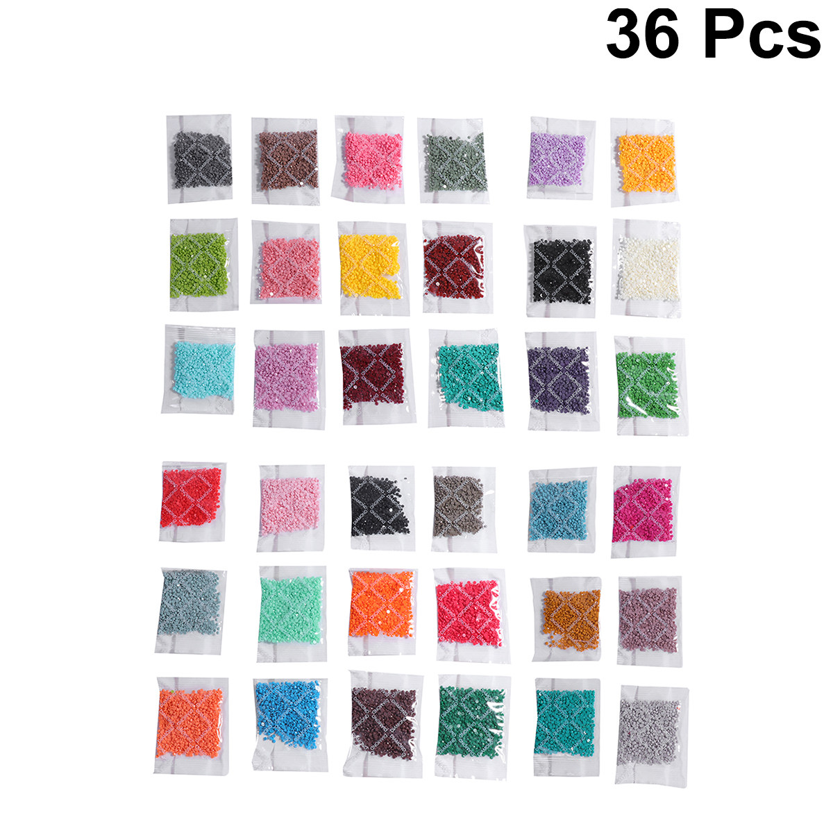 Embroidery Art - Juego de 36 diamantes redondos de