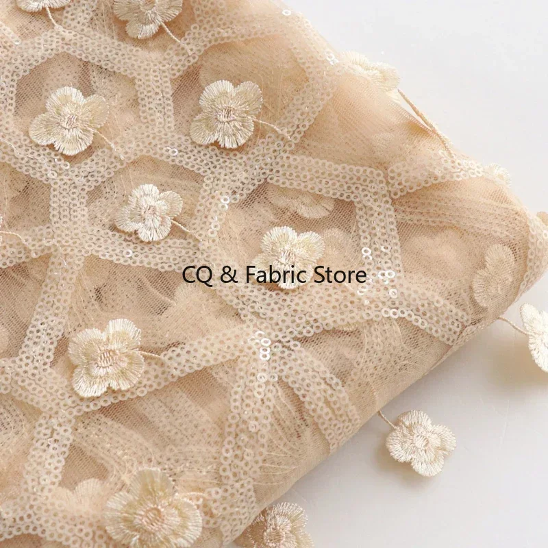 Embroidery Design 3D - Bordado Floral pequeño 3D de albaricoque,