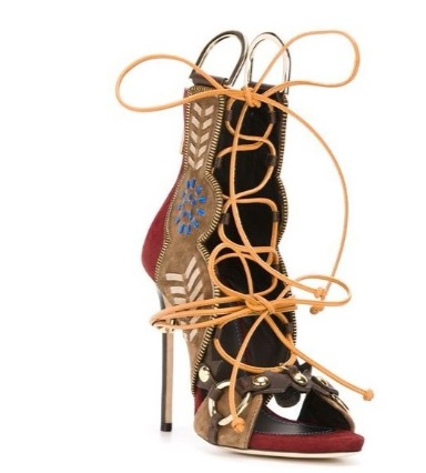 Sandalias de tacón alto fino c - Embroidery Design reseña y precio