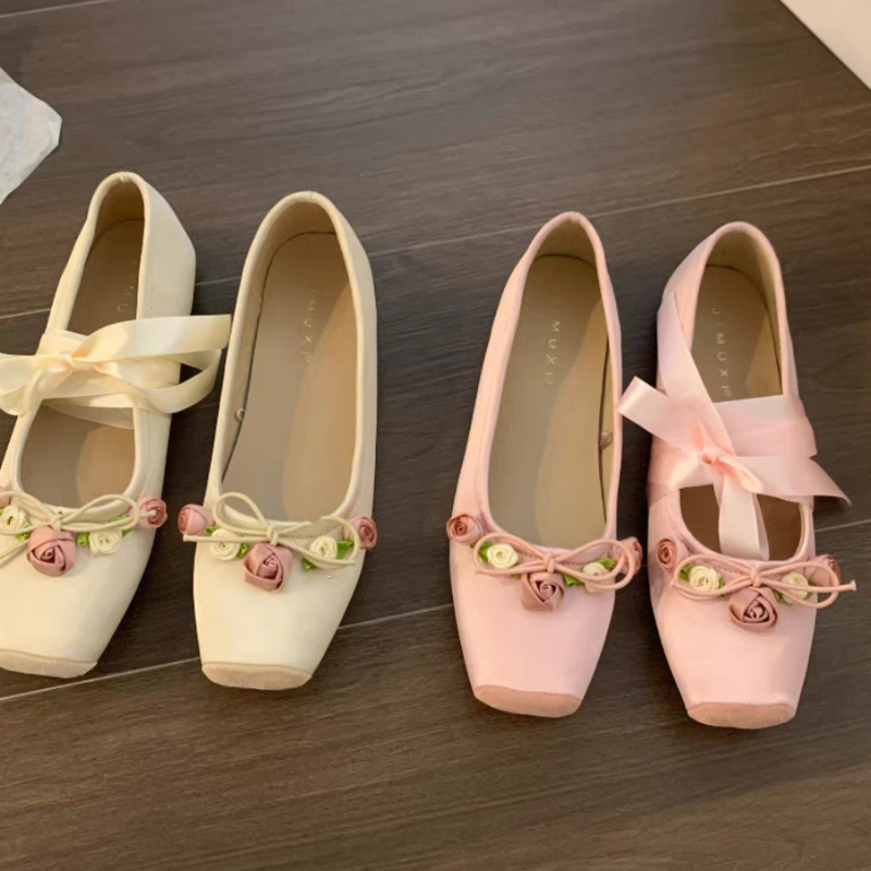 Zapatos planos con lazo para m - Embroidery Design reseña y precio