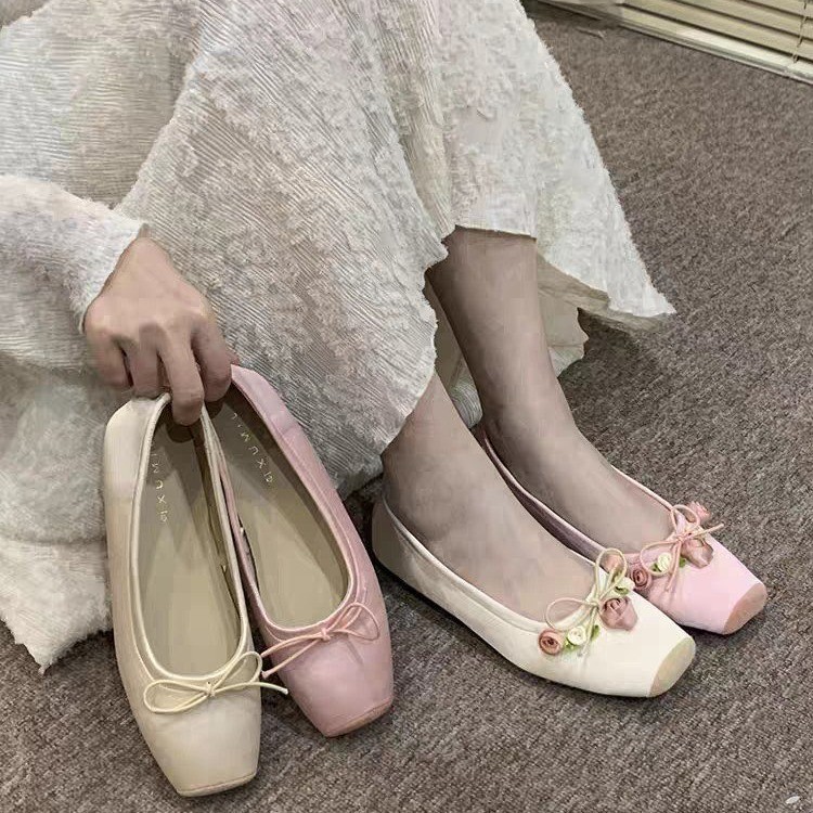 Zapatos planos con lazo para m - Embroidery Design reseña y precio