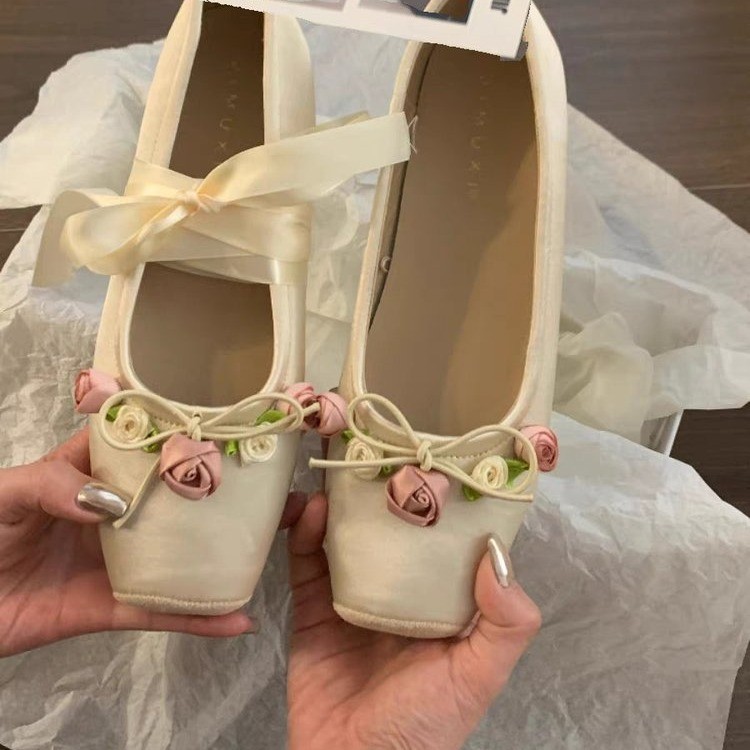 Zapatos planos con lazo para m - Embroidery Design reseña y precio