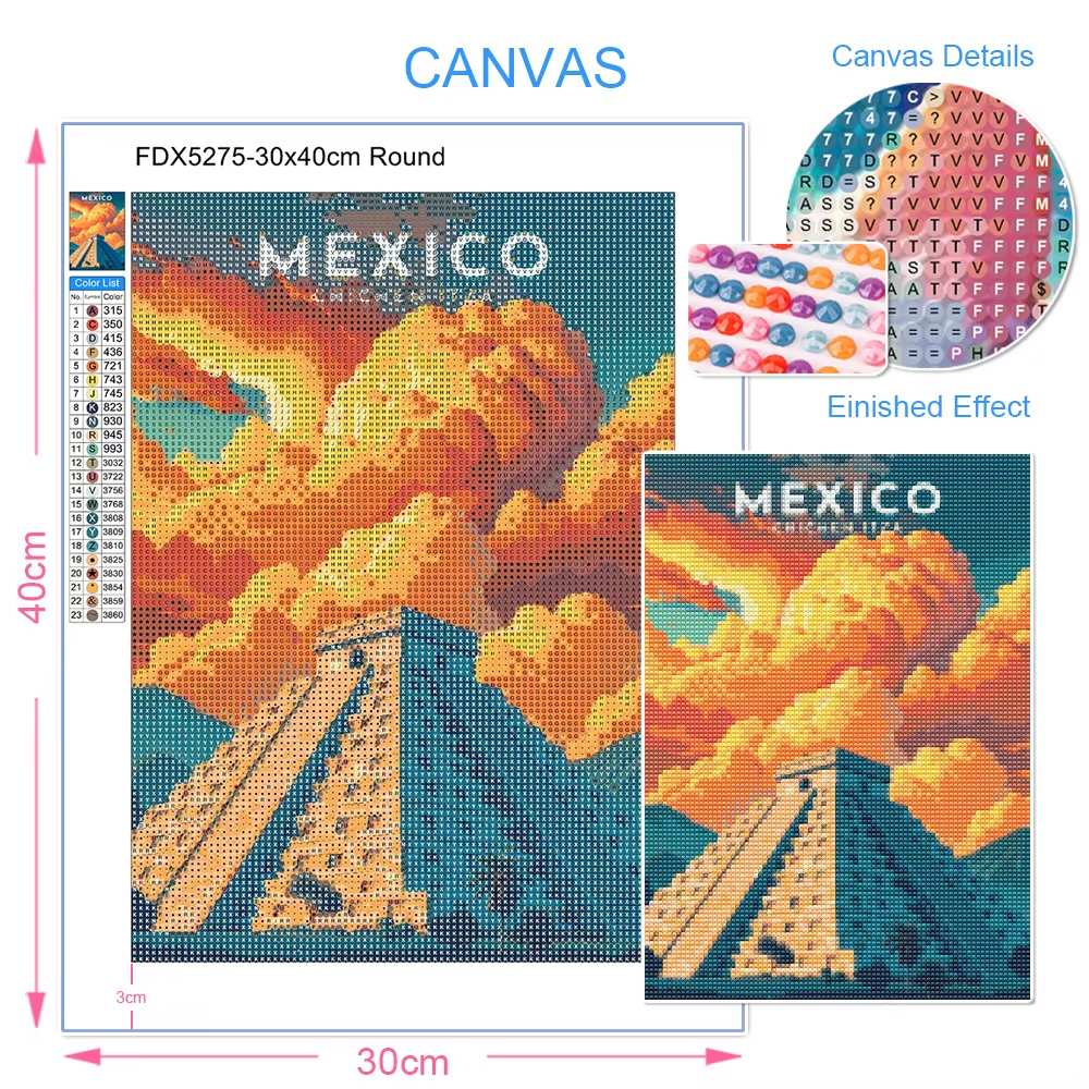 Pintura de Diamantes DIY: Retr - Embroidery Wall Art reseña y precio