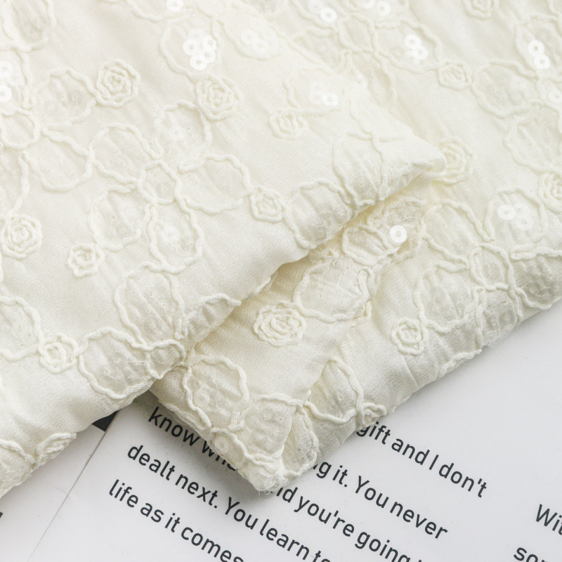 Nueva tela jacquard floral bor - Embroidery Design 3D reseña y precio