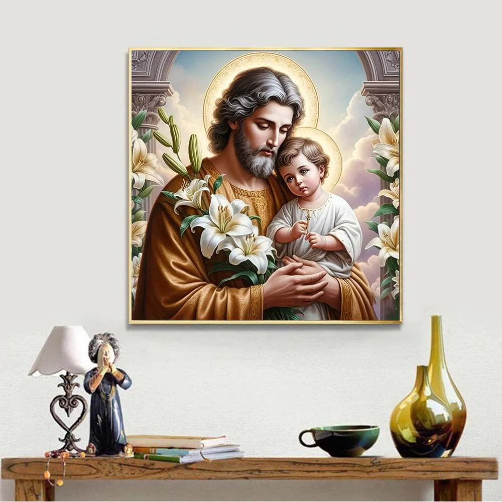 Jesús religión pintura de diam - Embroidery Icon reseña y precio