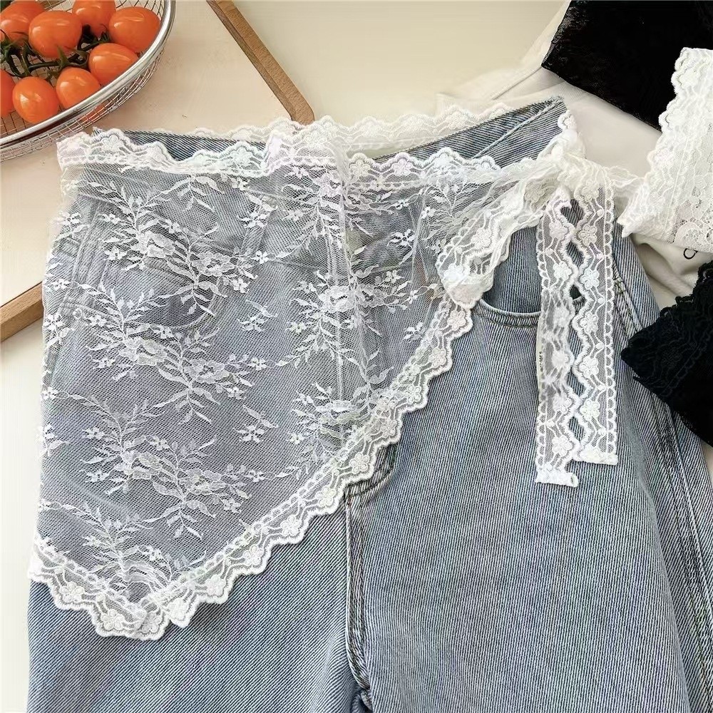 Falda triangular Harajuku Y2K  - Embroidery Flower reseña y precio