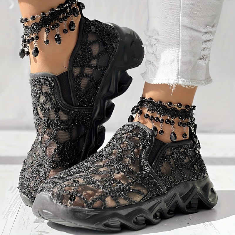 Zapatillas de deporte informal - Embroidery Design reseña y precio