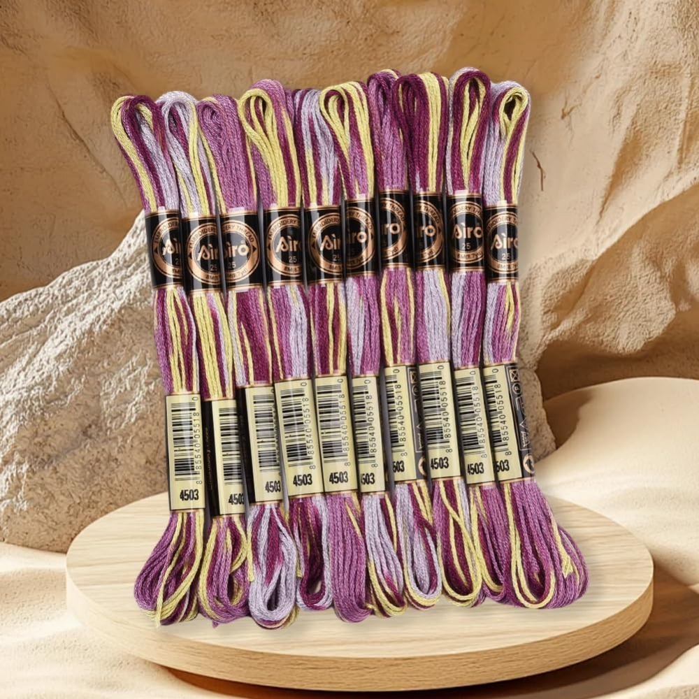 6 hebras de hilo de bordar mor - Embroidery Diy reseña y precio