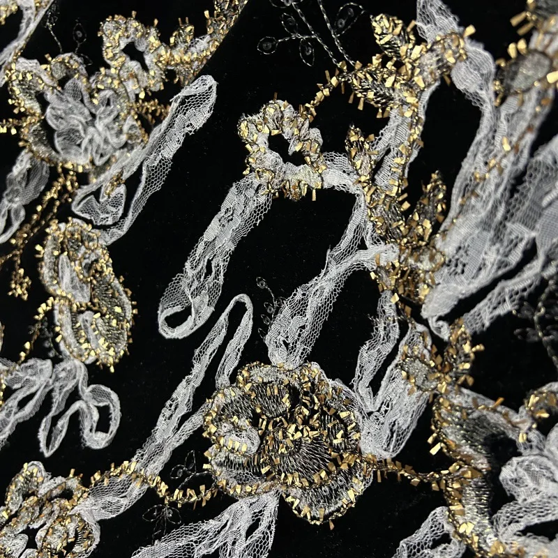 Tela de terciopelo bordada de  - Embroidery Design 3D reseña y precio