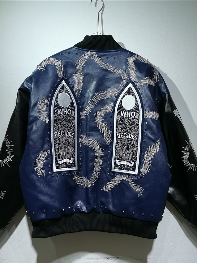 Chaqueta de cuero PU estilo mo - Embroidery Gothic reseña y precio