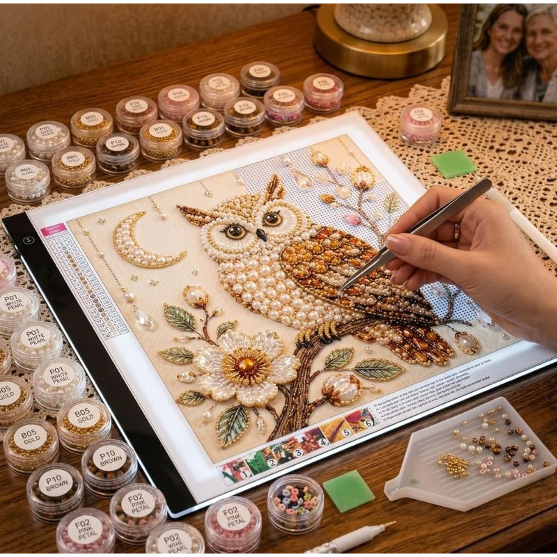 Kit de Arte DIY con Perlas de  - Embroidery Wall Art reseña y precio