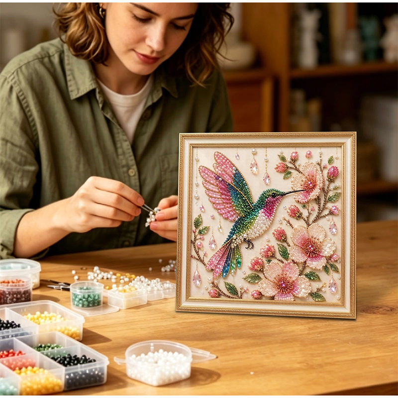 Kit de Arte DIY con Perlas de  - Embroidery Wall Art reseña y precio