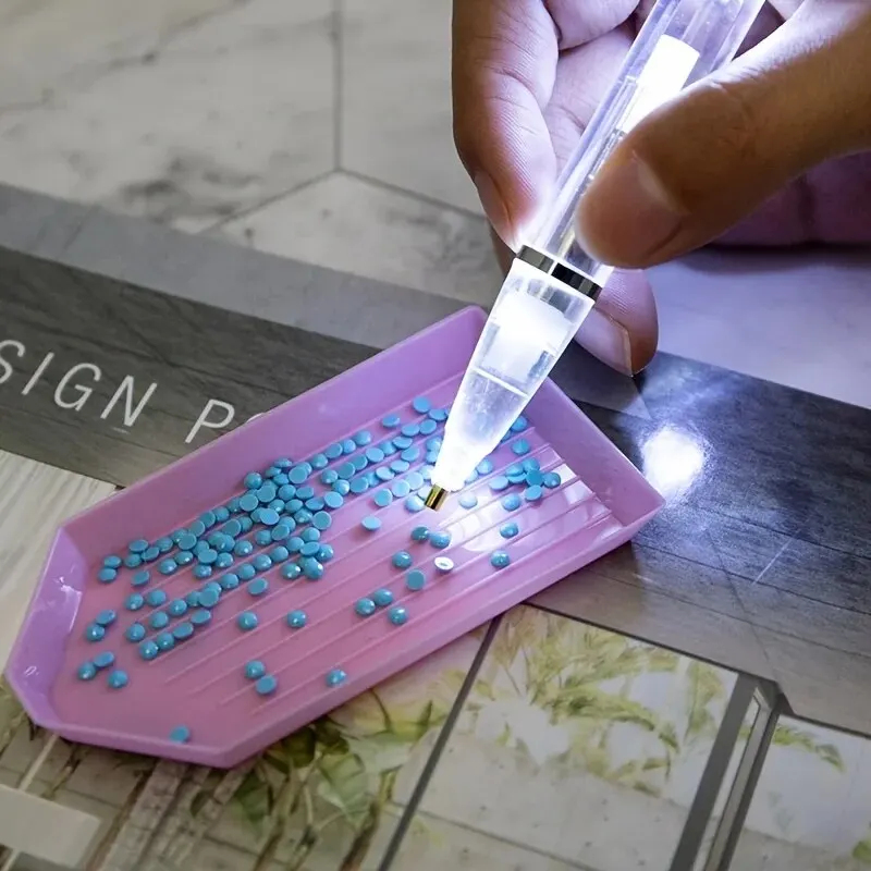 Lápiz de Diamantes con Luz LED - Embroidery Art reseña y precio
