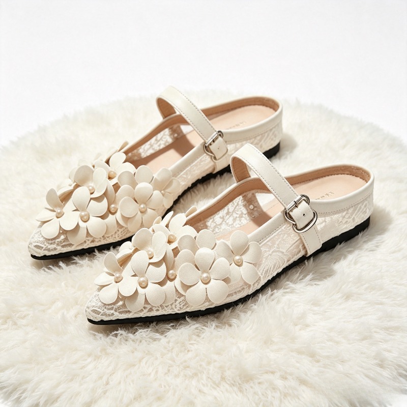 Zapatos de Tacón de Malla Tran - Embroidery Design reseña y precio