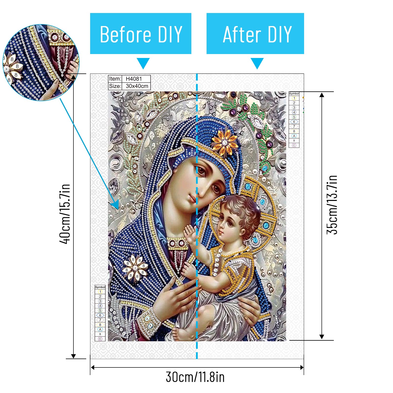Kit de pintura artística de di - Embroidery Icon reseña y precio