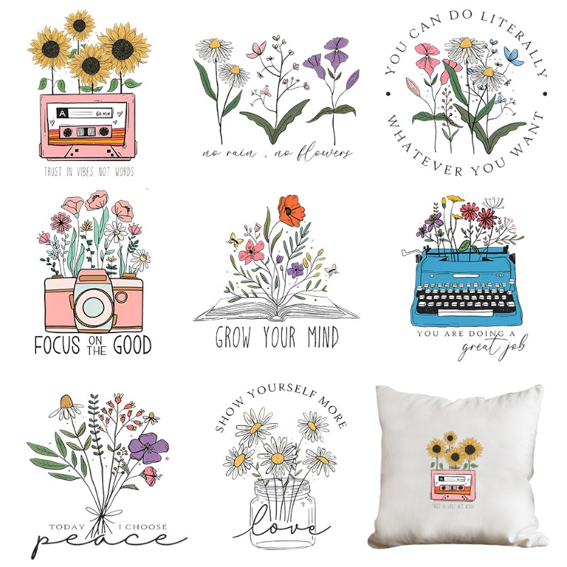 Pegatinas Termoadhesivas de Fl - Embroidery Diy reseña y precio