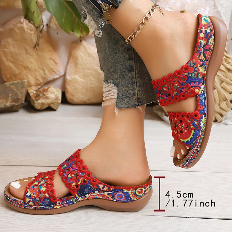 Sandalias de Plataforma con Bo - Embroidery Flower reseña y precio