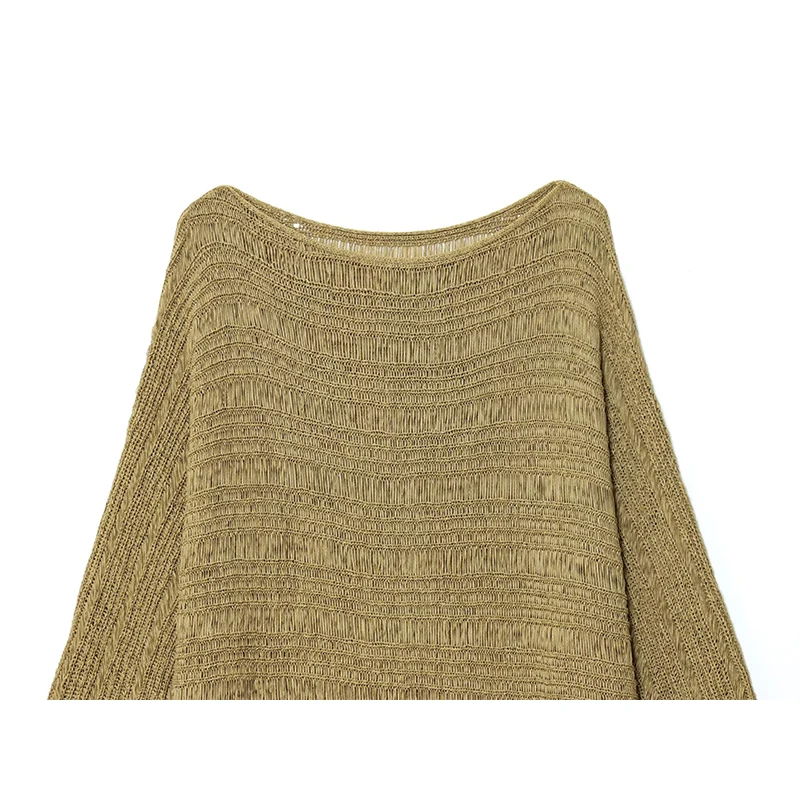 Suéter de Punto con Cuello Bar - Embroidery Knit reseña y precio