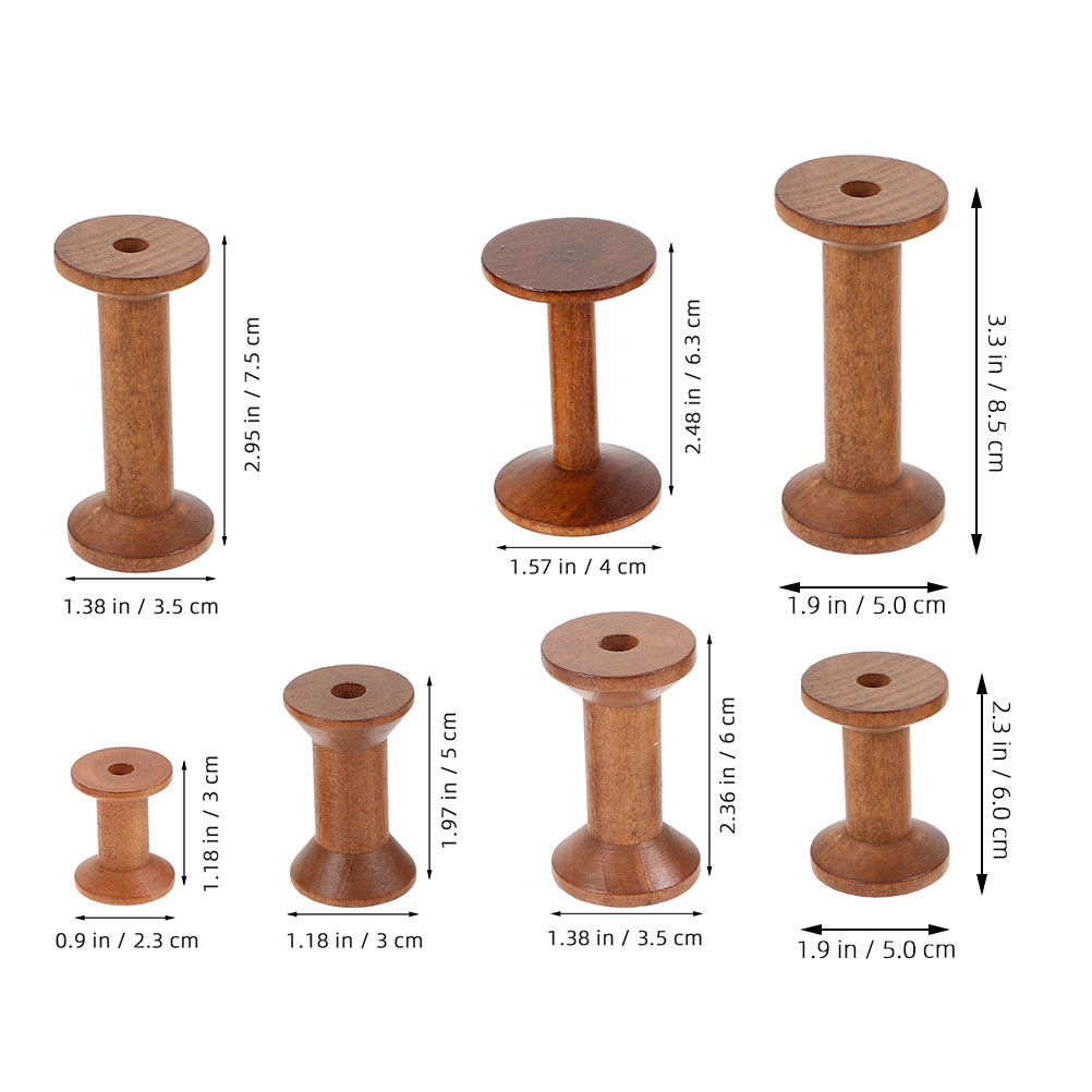7 Bobinas de Madera Vintage pa - Embroidery Diy reseña y precio