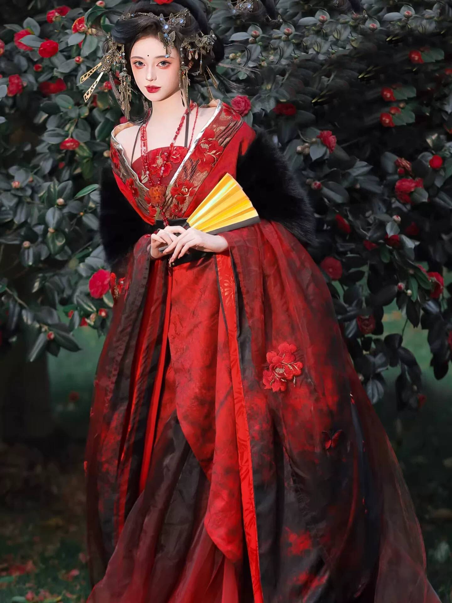 Nuevo Hanfu Rojo Datura para M - Embroidery Knit reseña y precio