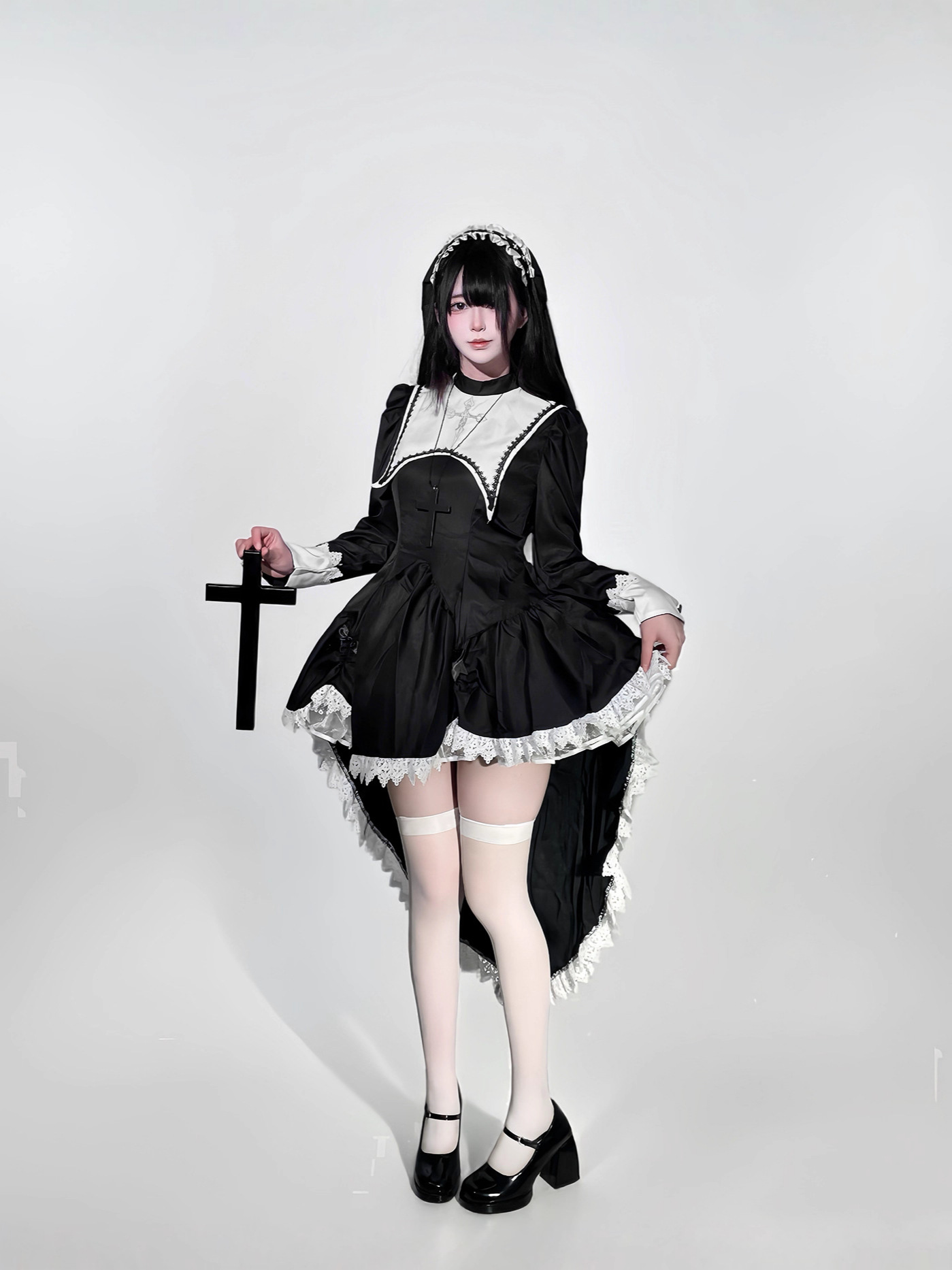 Disfraz de monja de Halloween  - Embroidery Gothic reseña y precio