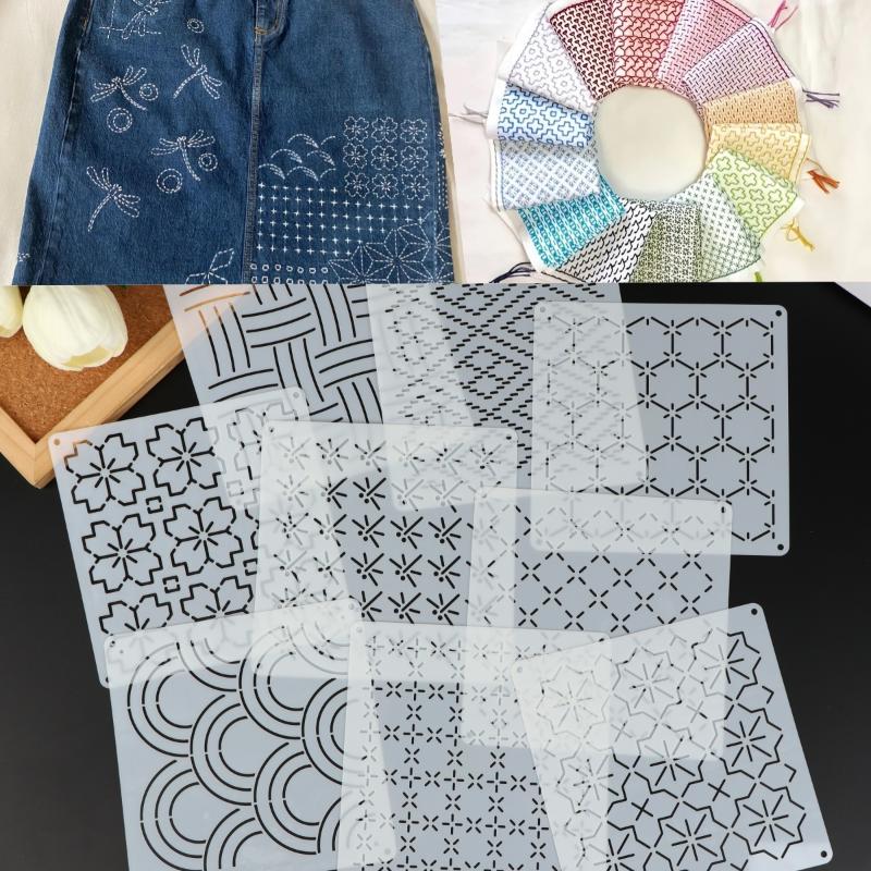 Plantilla de bordado Sashiko,  - Embroidery Diy reseña y precio