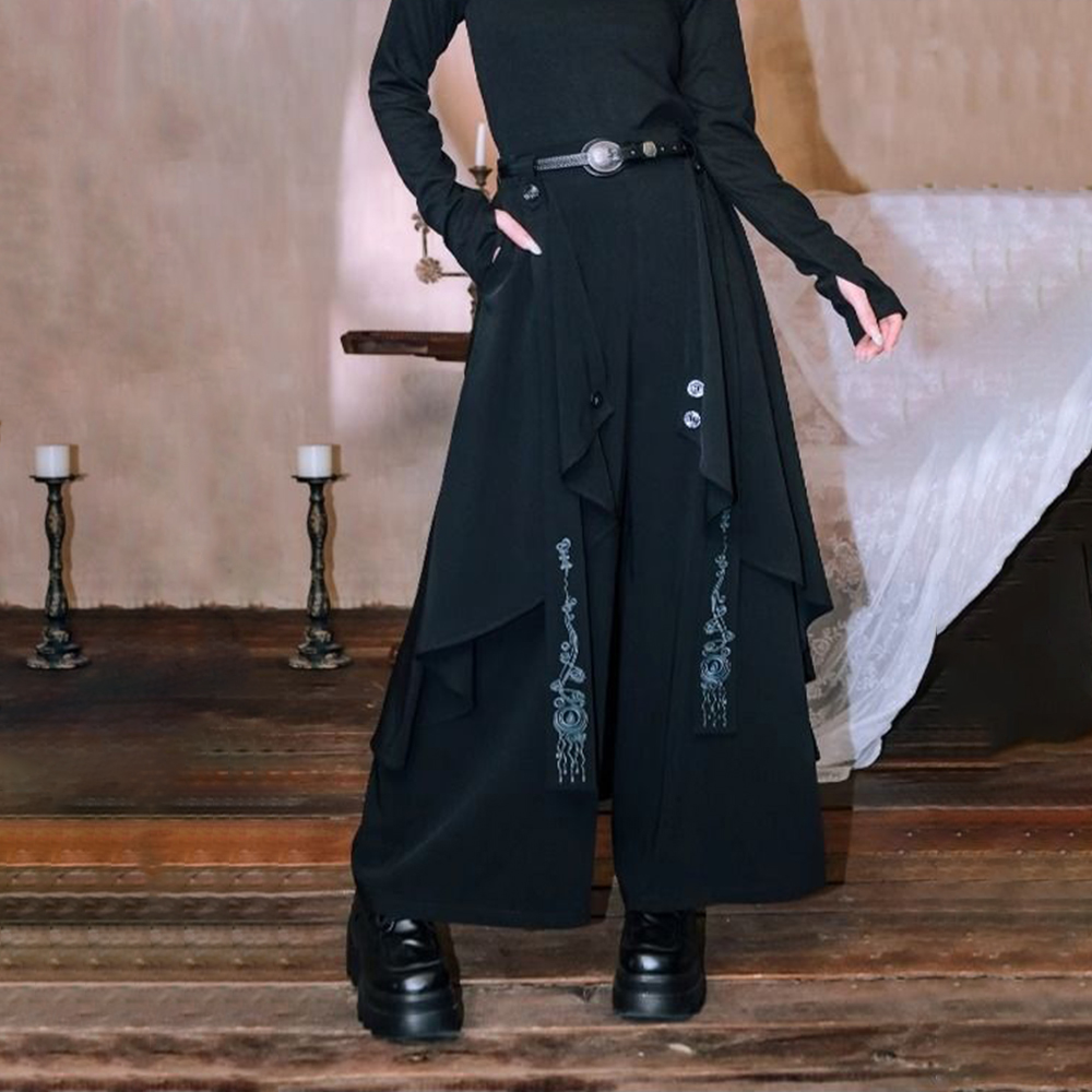Falda Irregular en capas con c - Embroidery Gothic reseña y precio