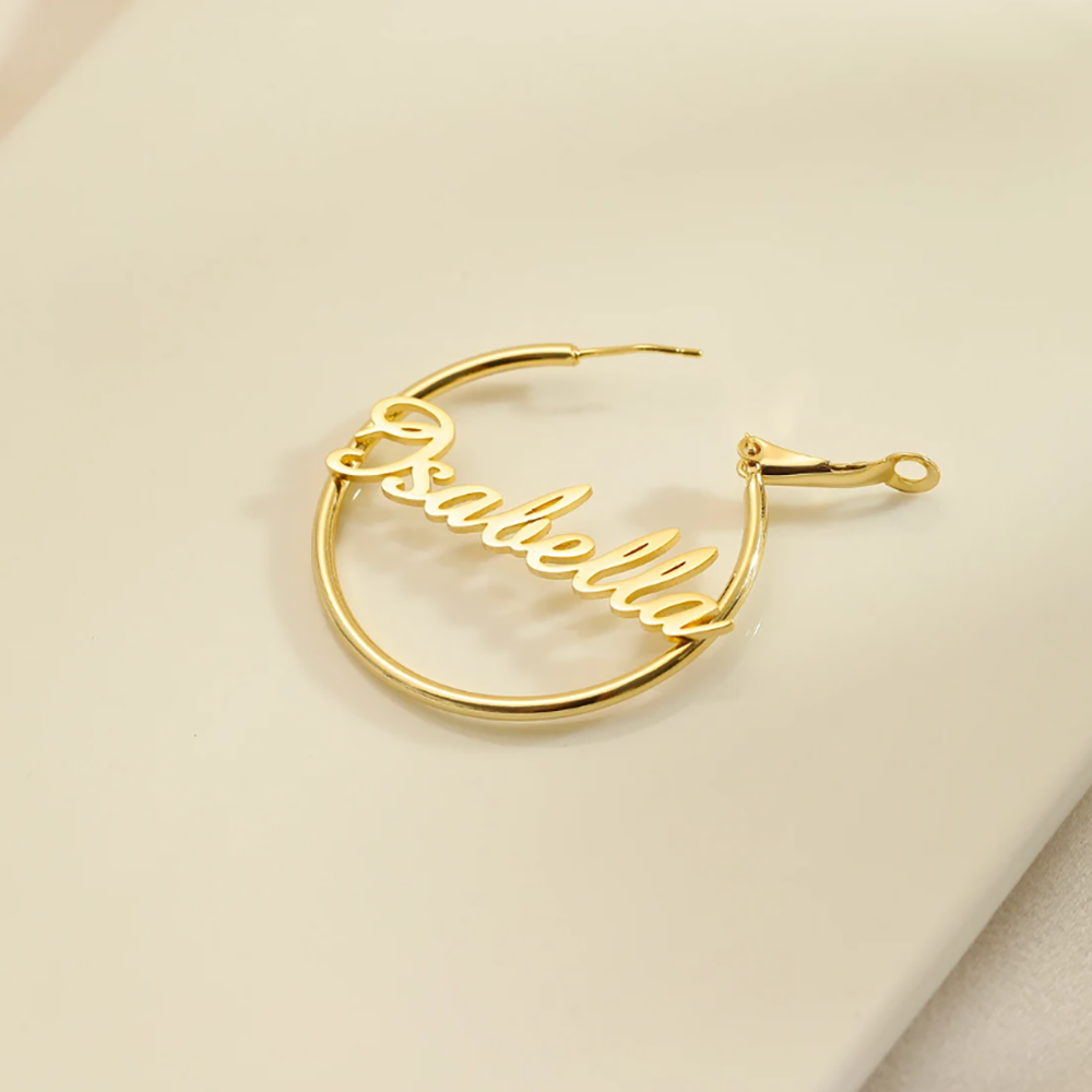 Acero CNH S: Pendientes de aro - Embroidery Alphabet reseña y precio