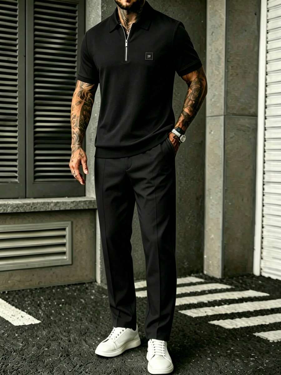 Conjunto de camisa y pantalone - Embroidery Knit reseña y precio