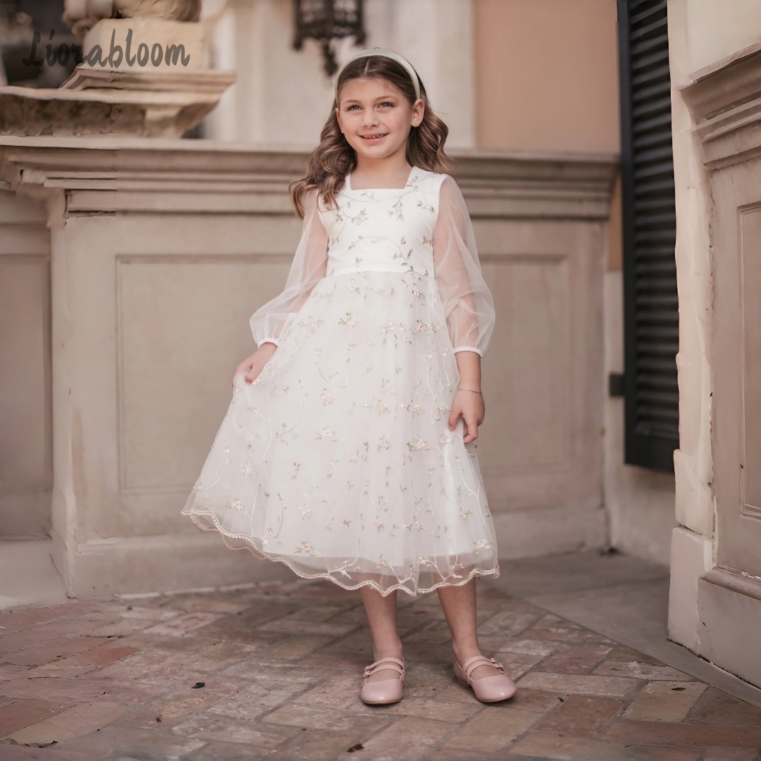Vestido de niña de las flores  - Embroidery Flower reseña y precio